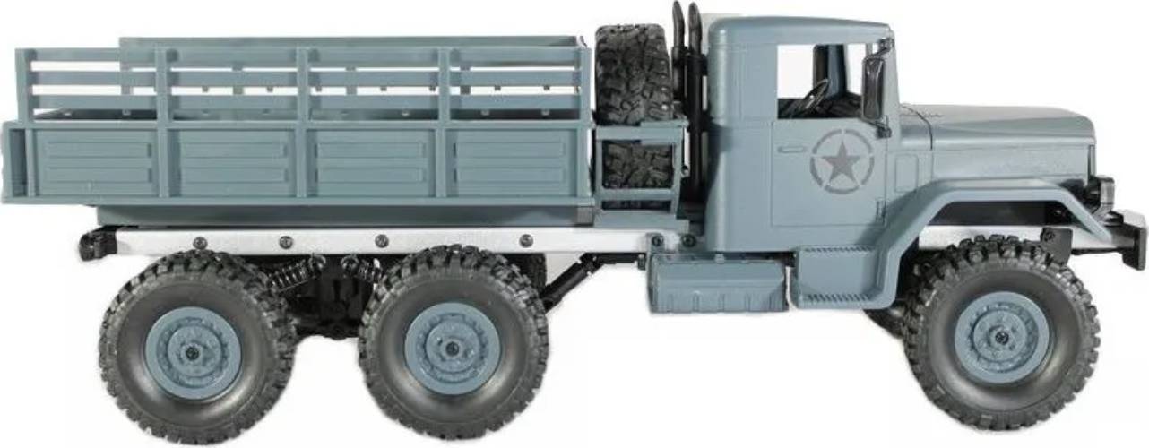 Радиоуправляемая модель MN Model военный грузовик MN-77G 6WD (1к16) серый (MN-77G)