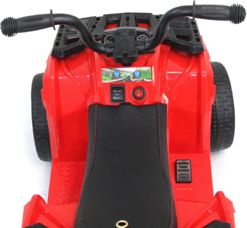 Детский квадроцикл R1 на резиновых колесах 6V - 3201-RED