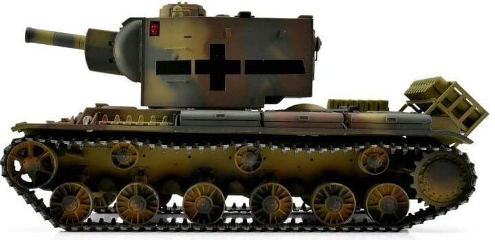 Радиоуправляемый танк Torro KV-2 1/16 откат ствола (для ИК боя), камуфляж V3.0 2.4G RTR, TR11409-CA-3.0