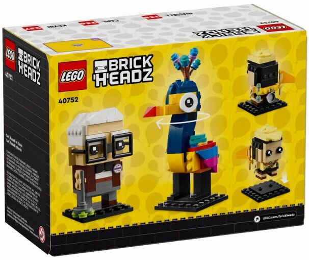 (EU) Конструктор LEGO Brick Headz Disney Pixar Карл, Рассел и Кевин (40752)