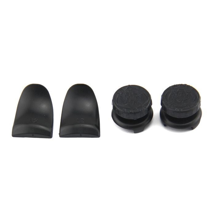 Комплект FPS Grips Call of Duty Infinite Warfare: 2 накладки на стики + 2 накладки на триггеры геймпада Sony DualShock 4 (чёрные)