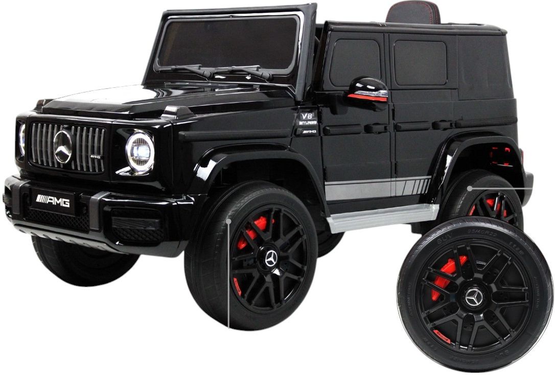 Детский электромобиль RiverToys Mercedes-Benz G63 4WD (Mercedes-AMG-G63-4WD-K999KK-BLACK-GLANEC) черный глянец