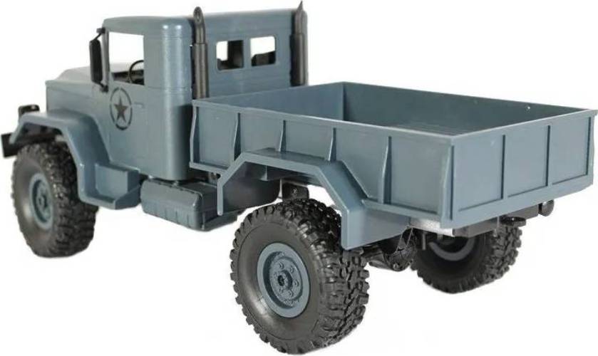 Радиоуправляемая модель MN Model военный грузовик MN-35G 4WD (1к16) серый (MN-35G)