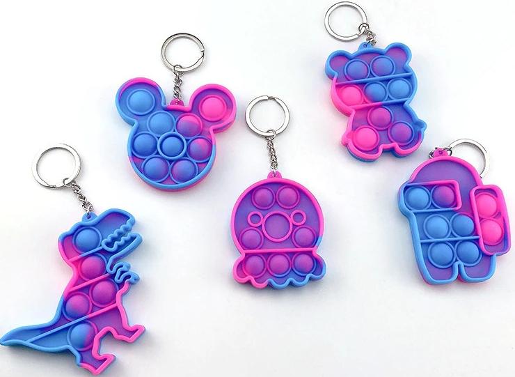 Брелок-игрушка POP IT Космонавт Among US антистресс (тактильная, сенсорная)