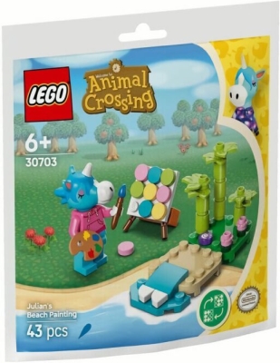 (EU) Конструктор LEGO Animal Crossing Джулиан и пляжный рисунок (30703)