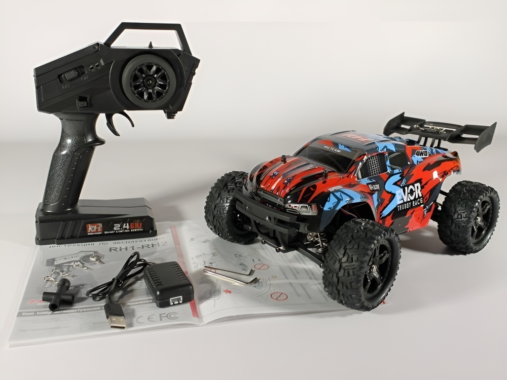 Радиоуправляемая трагги Remo Hobby S EVO-R Brushless V2.0 (красная) 4WD 2.4G 1/16 RTR