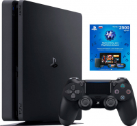 Sony PlayStation 4 Slim (500GB) (PS4, CUH-2200A)(AZ) EU + Карта оплаты PlayStation Network 2500 рублей