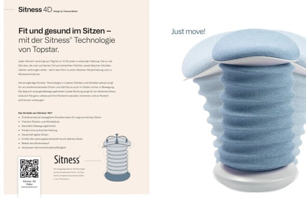 (EU) Ортопедическее стул Sitness Aktiv-Sitz 4D AGR, 241552496, Зелёный