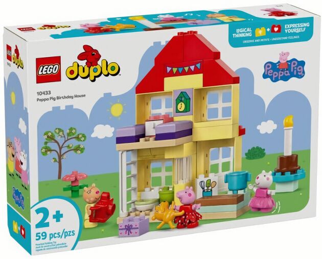 (EU) Конструктор LEGO Duplo Свинка Пеппа: домик для празднования дня рождения (10433)