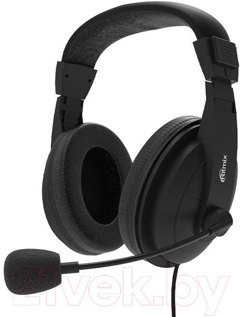 Наушники с микрофоном RITMIX RH-540M, Чёрные