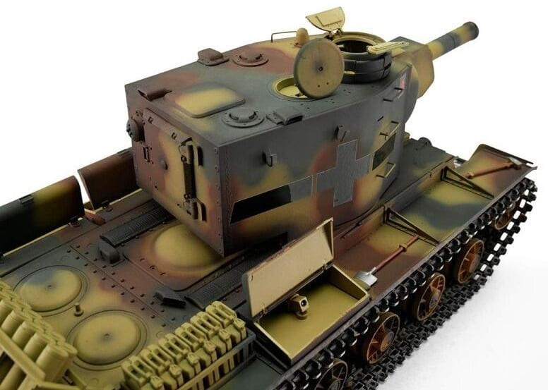 Радиоуправляемый танк Torro KV-2 1/16 откат ствола (для ИК боя), камуфляж V3.0 2.4G RTR, TR11409-CA-3.0
