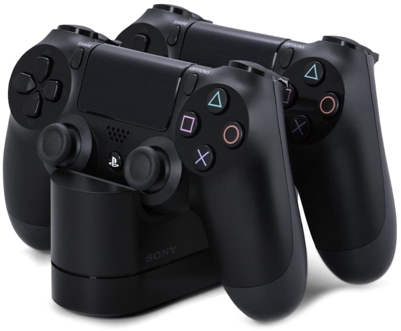 Sony PlayStation 4 Slim (500GB) (PS4, CUH-2200A)(AZ) + 2-й геймпад + зарядная станция + подставка