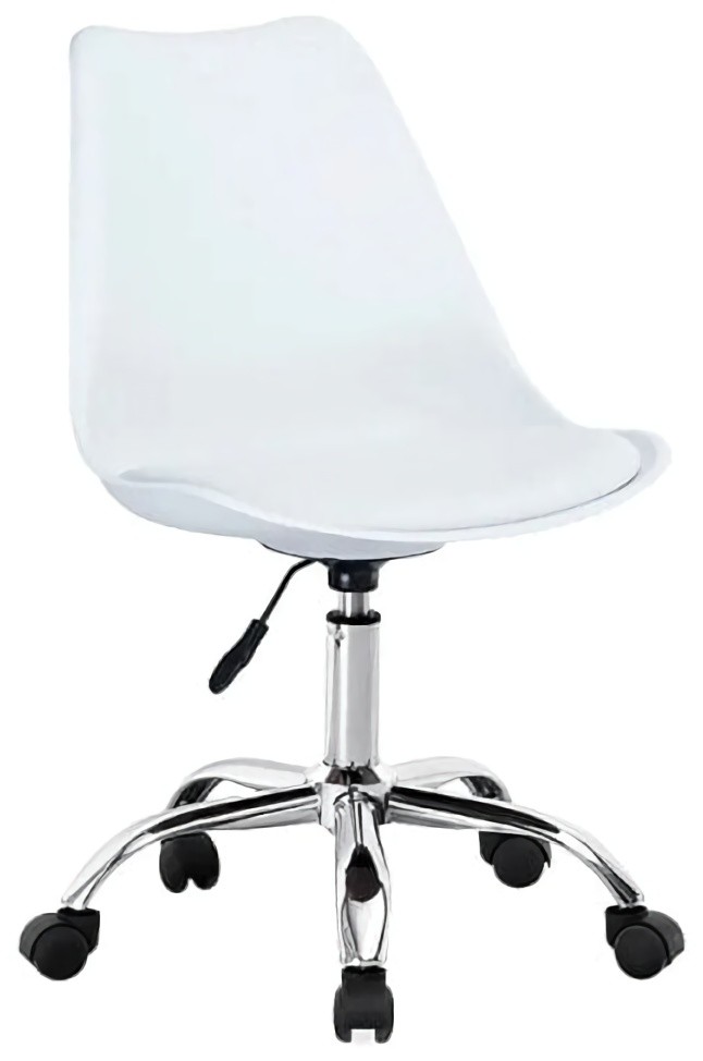 (EU) Офисное кресло FURNITURE STYLE Adriana 47.5x38x13 см, Белое