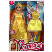 Кукла 29 см София, руки и ноги сгиб, одежда 2-в-1, акс, кор КАРАПУЗ в кор.24шт 66001-PW1-S-BB