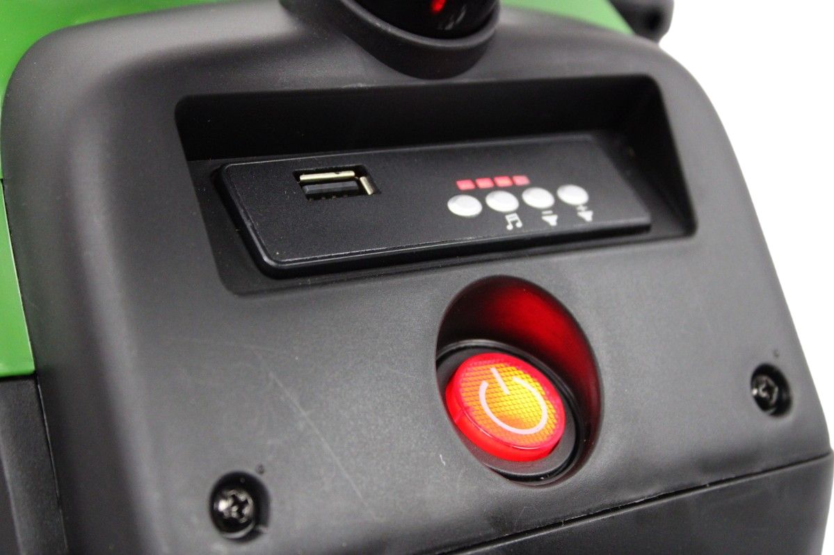 Детский электромобиль RiverToys H888HH темно-зеленый