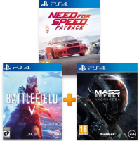 ИгроПак для PS4: Battlefield 5 + Need for Speed: Payback + Mass Effect: Andromeda