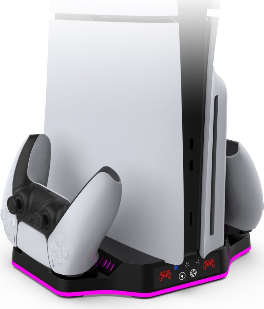 Охлаждающая док-станция DOBE для PS5 Slim с зарядными устройствами (TP5-3583)