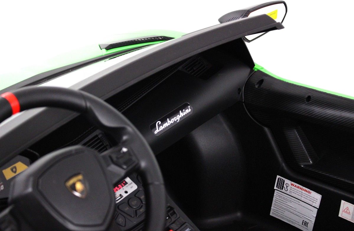 Детский электромобиль RiverToys Lamborghini Aventador SV (M777MM) зеленый