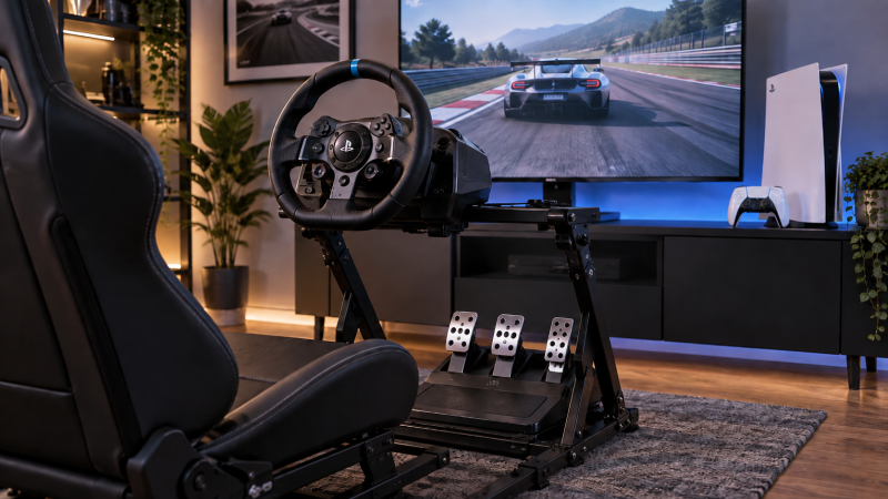 Как выбрать игровой руль для PS5 — совместимость, усилие и педали