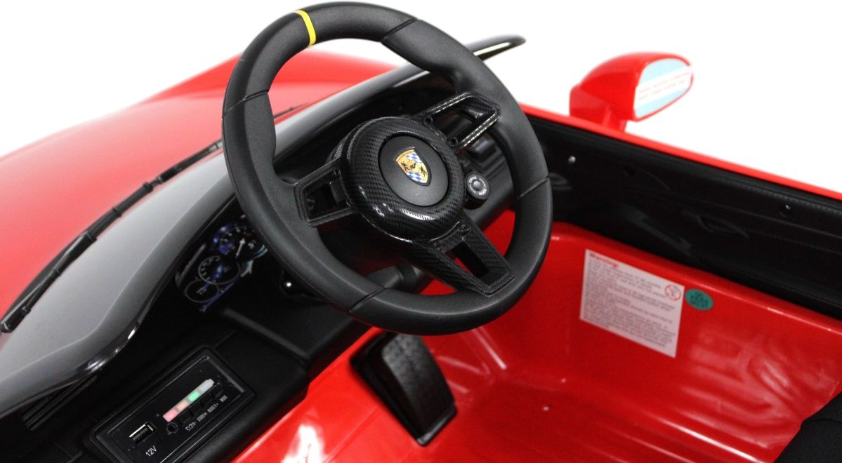 Детский электромобиль RiverToys Porsche 911 RUF (A444AA) красный