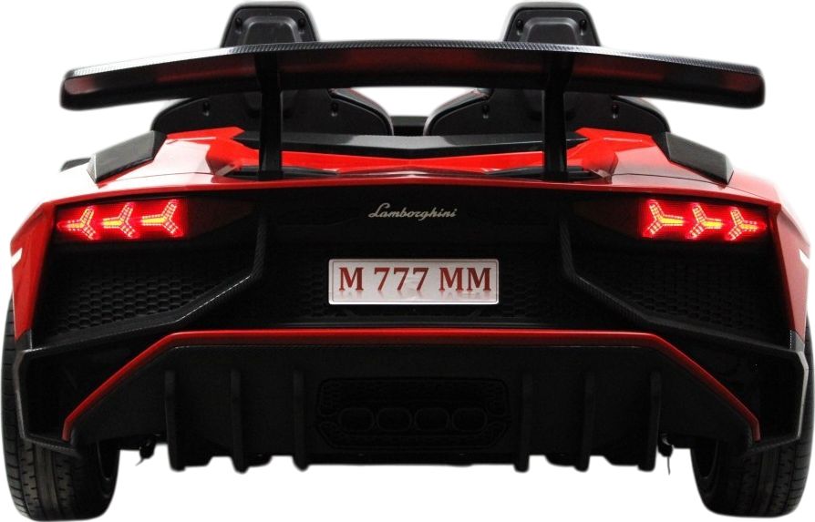 Детский электромобиль RiverToys Lamborghini Aventador SV (M777MM) красный