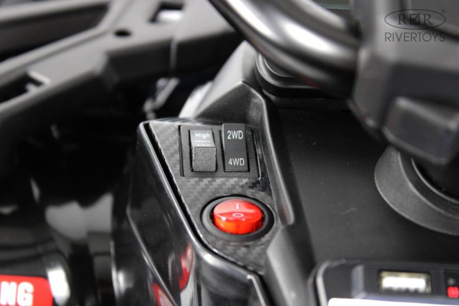 Детский электроквадроцикл RiverToys BRP Can-Am Outlander (Y888YY) черный