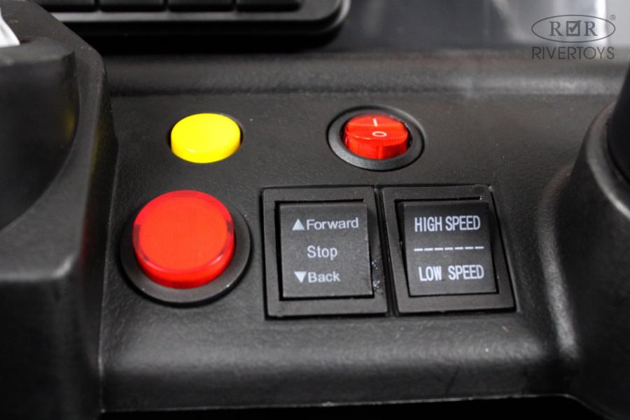 Детский электромобиль RiverToys трактор Volvo (Y444YY) оранжевый