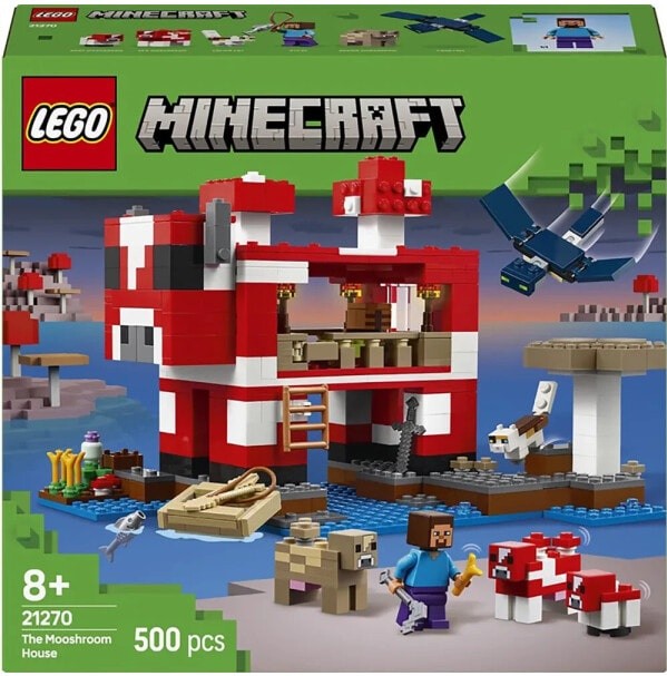 (EU) Конструктор LEGO Minecraft Грибной домик (21270)