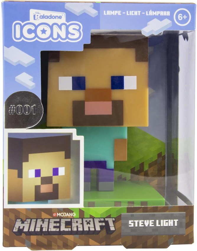 Светильник Paladone Minecraft Steve Icon Light V2 (PP6594MCFV2)