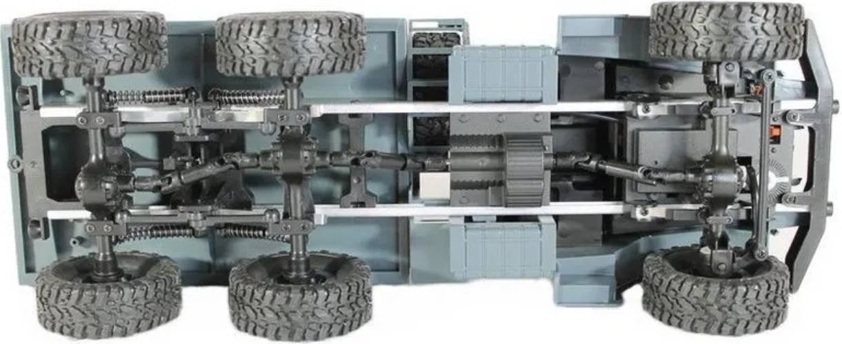 Радиоуправляемая модель MN Model военный грузовик MN-77G 6WD (1к16) серый (MN-77G)