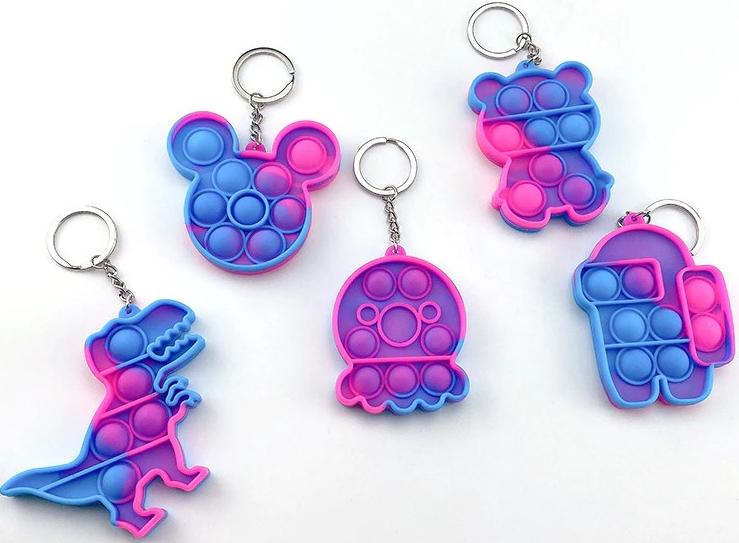 Брелок-игрушка POP IT Микки Маус (6х6см) антистресс (тактильная, сенсорная)