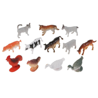 Игрушки пластизоль домашние животные 12 шт. в пак. ИГРАЕМ ВМЕСТЕ в кор.6*24наб P9609-12