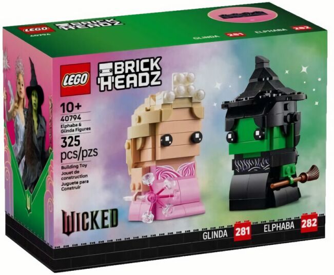 (EU) Конструктор LEGO Brickheadz Куклы Ивба и Глинда (40794)