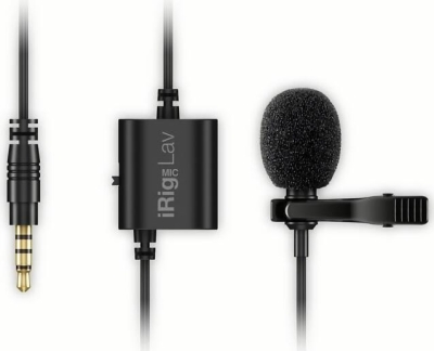 (EU) Петличный микрофон IK Multimedia iRig Mic Lav, кардиоидный, для iOS/Android