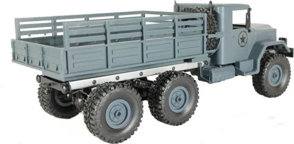 Радиоуправляемая модель MN Model военный грузовик MN-77G 6WD (1к16) серый (MN-77G)
