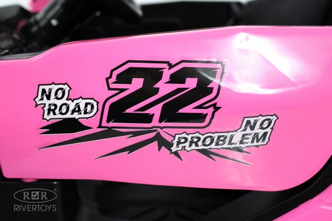 Детский электромобиль K707AM-A розовый