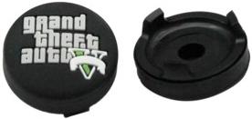 Низкие накладки на стики CQC Grand Theft Auto для геймпада DualSense (серый)