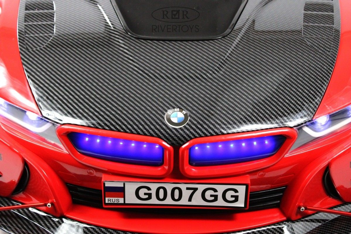 Детский электромобиль RiverToys (G007GG-RED) красный