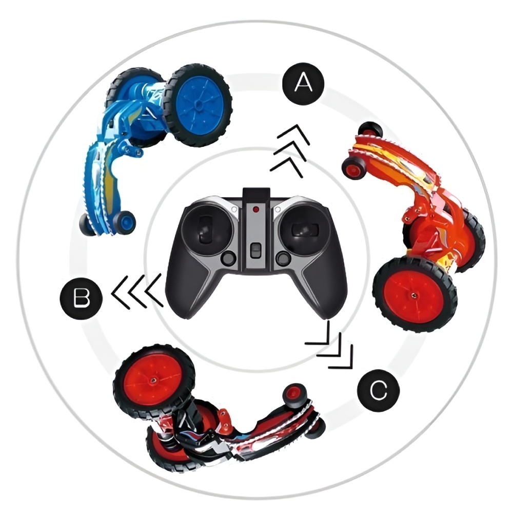 Радиоуправляемая машинка-перевертыш Happy Cow 777-607 2.4G RTR, свет