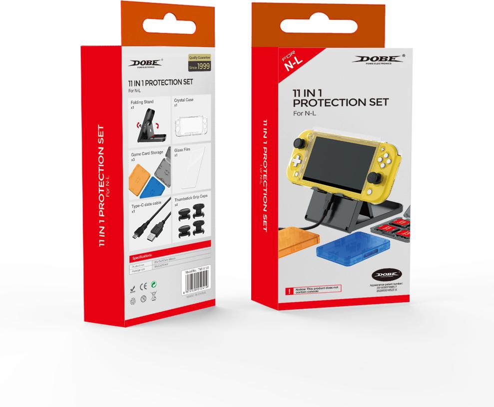 Защитный комплект DOBE для Nintendo Switch Lite 11 в 1 (multicolor) (TNS-0123)