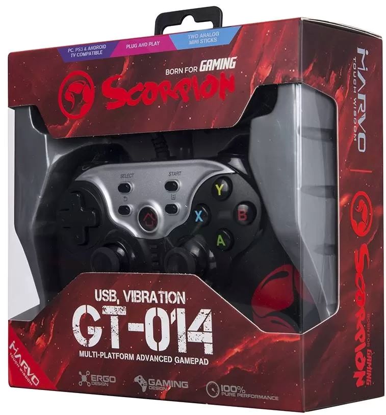 Проводной геймпад Marvo GT-014 Multiplatform, PS3, ПК, Android