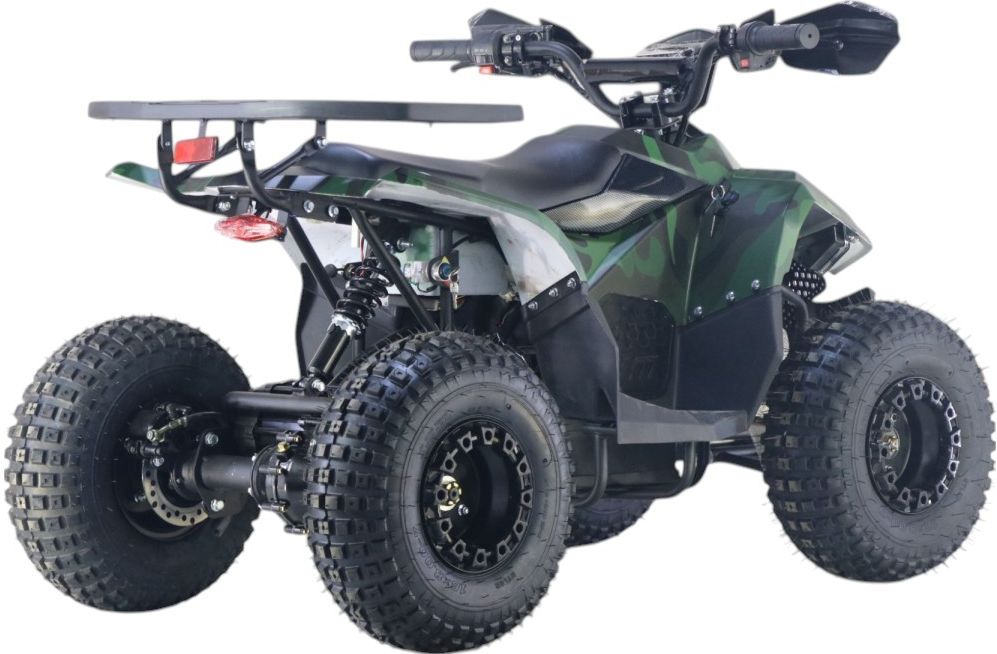 Детский электроквадроцикл RiverToys (LEON-48V-GREEN-CAMOUFLAGE) зеленый камуфляж