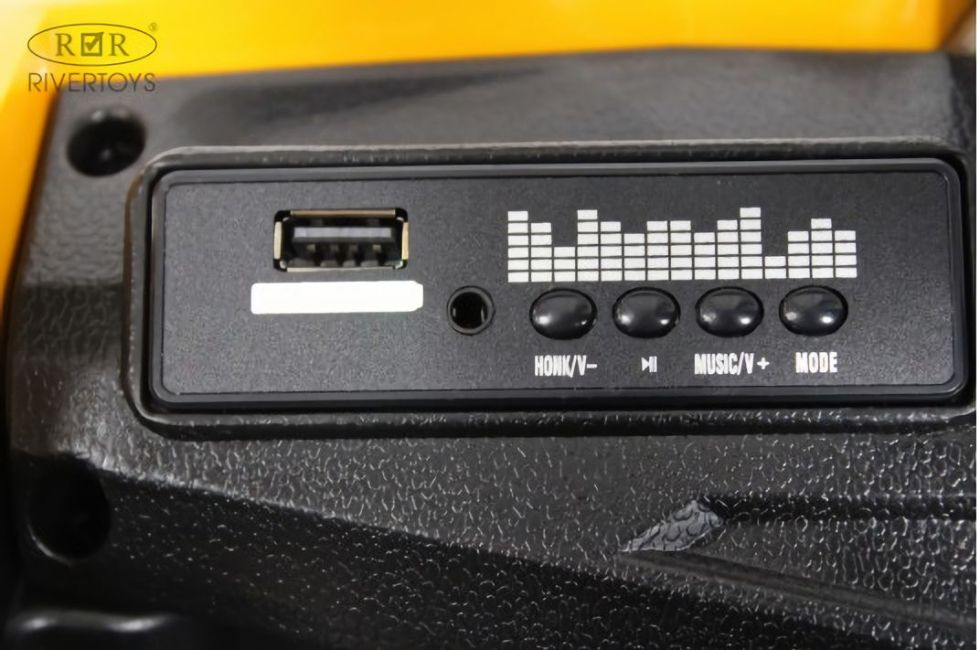 Детский электромобиль K707AM желтый