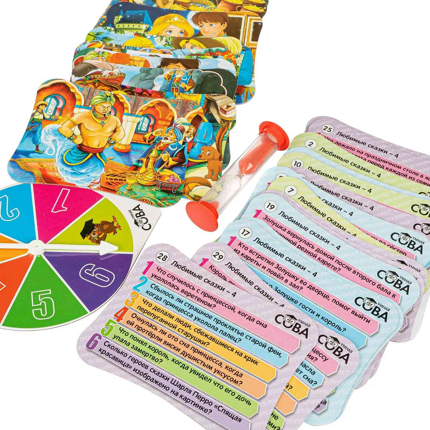 (EU) Настольная игра Bondibon Игра-викторина Умная Сова «Любимые сказки 4»