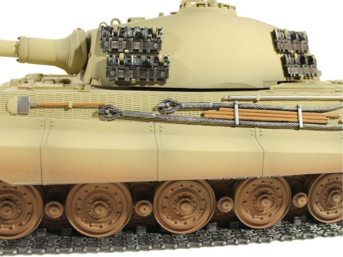 Радиоуправляемый танк Torro King Tiger 1/16, откат ствола (для ИК боя) V3.0 2.4G RTR, TR11410-CA-3.0