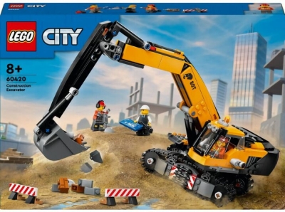 (EU) Конструктор LEGO City Желтый строительный экскаватор (60420)