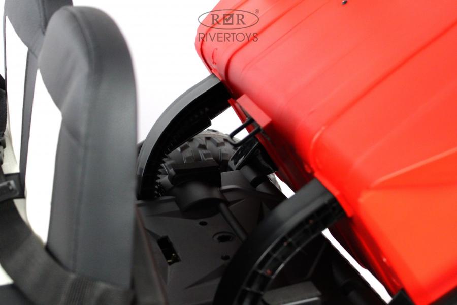 Детский электромобиль RiverToys K111AM красный
