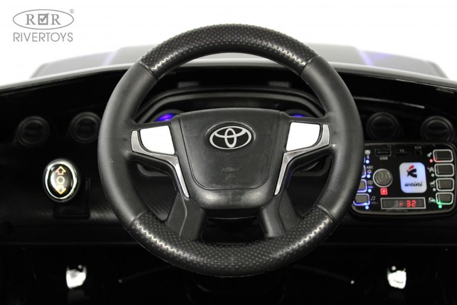 Детский электромобиль RiverToys М444БХ черный глянец