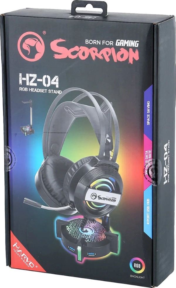 Подставка для наушников Marvo HZ-04 с подсветкой, ПК