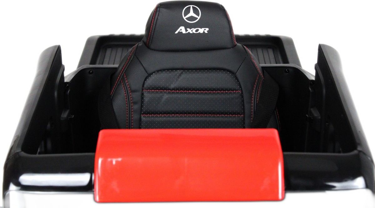 Детский электромобиль RiverToys Mercedes-Benz Axor с прицепом (H777HH) красный